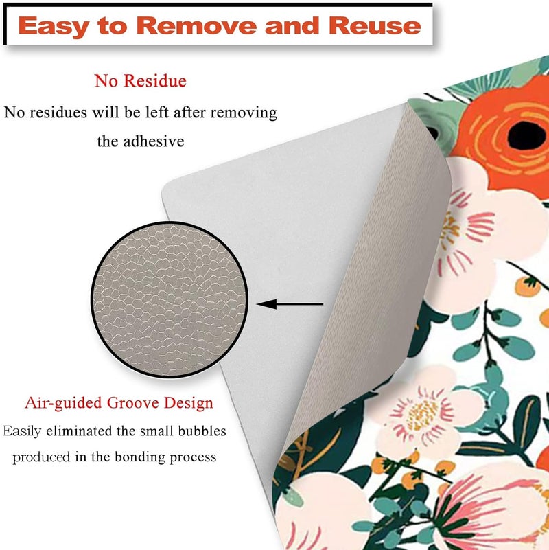 ARTSO 15.6 inch Laptop Notebook Skin Sticker Universal Soft Art Cover Decal Fits 12 13 13.3 14 15 15.4 15.6 inch Laptop Protector,Easy to Apply, Reusable, Flower - Image 4